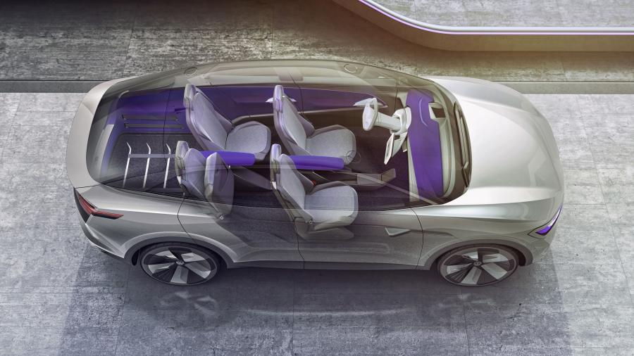 Интерьер Volkswagen I.D. Showcar Crozz 2017 года  (фото 17 из 55)